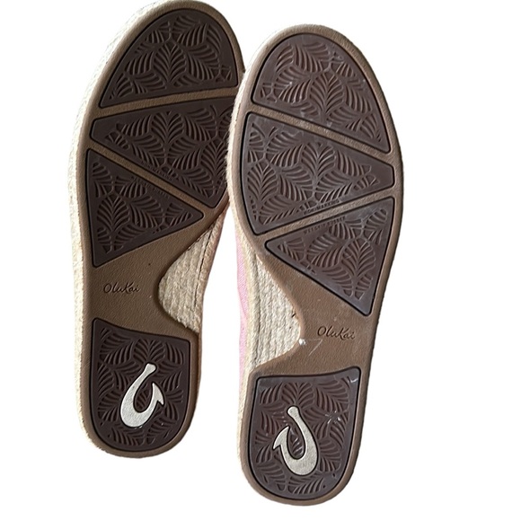 OluKai Kaula Pa’a Kapa Pink Rose Sea Salt Linen Espadrilles - 9 - Picture 14 of 16